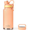 GrandTies 2 Lids Sports Stainless Steel Water Bottles - Rose Salt Pink