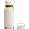 GrandTies 2 Lids Sports Stainless Steel Water Bottles - White