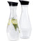 GrandTies 2 Pack 51oz Diamond Shape Acrylic Pitcher with Auto-Close Lid