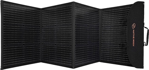 Native Rock 160W 20V Portable Solar Panel for Power Stations, Folding Solar Panel, High Efficiency Power Backup | NREP160