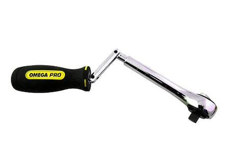 Omega Pro 83027 Ratchet Crank Handle CR-V Steel 3/8-inch Drive