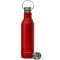 GrandTies 21oz Stainless Steel Water Bottles with 2 Lids, Cranberry Red