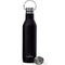 GrandTies 21oz Stainless Steel Water Bottles with 2 Lids, Midnight Black