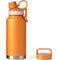 GrandTies 2 Lids Sports Stainless Steel Water Bottles - Carrot