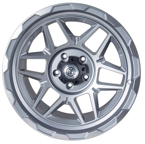 MichaelPro MP020025 18 inch Wheel - Compatible with 18 inches 4x4 Jeep Rubicon Gladiator - Durable and Stylish Wheels for Off-Road Adventures – Grey