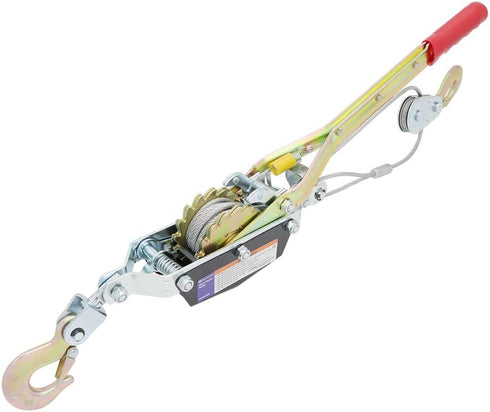 MichaelPro MP009088 2-Ton Power Winch Puller, Double Gear | Double Gear Winch Puller for Automotive, Construction, Farm, Ranch, Fences Uses