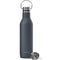 GrandTies 21oz Stainless Steel Water Bottles with 2 Lids, Stone Gray