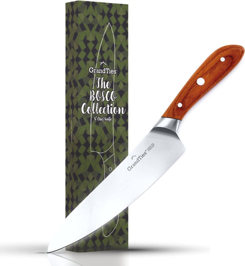 GrandTies 8” Professional Chef Knife with Gift Box