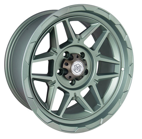 MichaelPro MP020027 18 inch Wheel - Compatible with 18 inches 4x4 Jeep Rubicon Gladiator - Durable and Stylish Wheels for Off-Road Adventures – Green