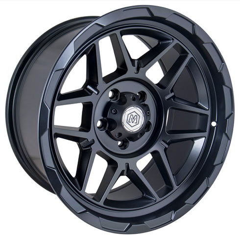 MichaelPro MP020024 18 inch Wheel - Compatible with 18 inches 4x4 Jeep Rubicon Gladiator - Durable and Stylish Wheels for Off-Road Adventures – Black