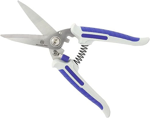 MichaelPro 8" Stainless Multi-Purpose Shears | Finely Serrated & Heavy Duty |