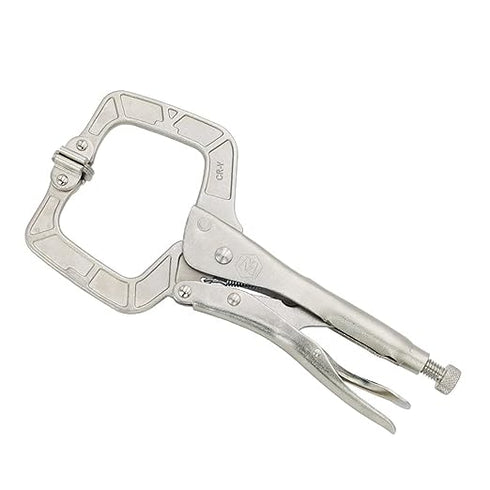 MichaelPro Vise-Grip Locking C Clamp with Swivel Tips, 11 inch Wide Welding Pliers
