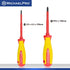 MichaelPro 2-Piece VDE Insulated Electricians Screwdrivers Set