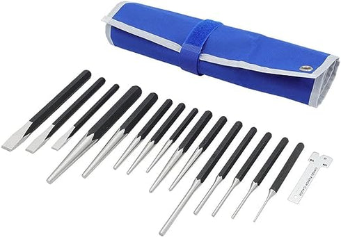 MichaelPro Punch and Chisel Set - 16-Piece Heavy Duty Chrome Vanadium Steel