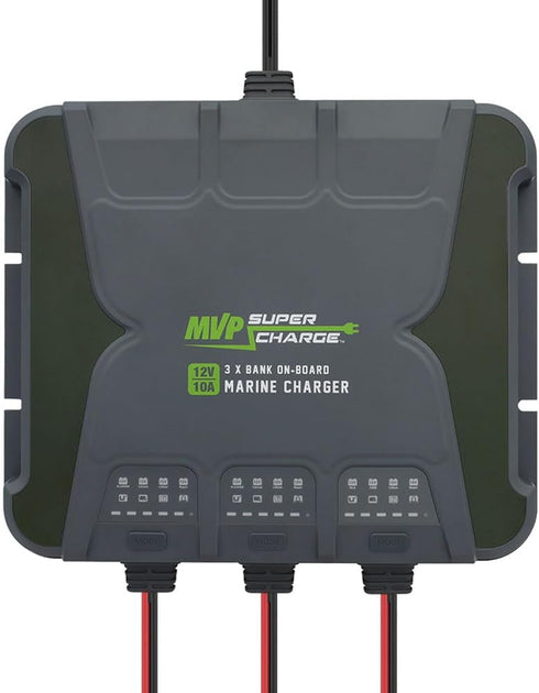 MVPSupercharge Marine Battery Charger - 30A 3-Bank (10A/Bank)