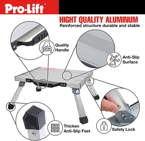 Pro-Lift Adjustable Height Folding Step Stool