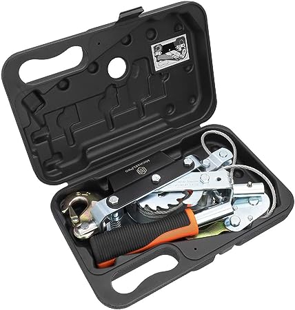 MichaelPro 1-Ton Power Hand Winch Puller | Winch Puller for Motor Hoisting