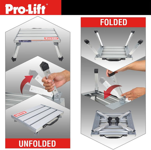 Pro-Lift Adjustable Height Folding Step Stool
