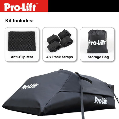 Pro-Lift Rooftop Cargo Carrier Waterproof - 15 Cubic Feet Capacity