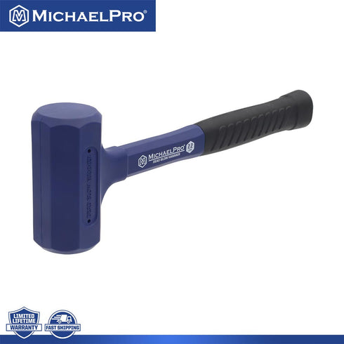 MICHAELPRO MP004028 2.2 LB DEAD BLOW HAMMER - SHOCKPROOF, POWERFUL HAMMERING BLOWS, NO REBOUND, NON-MARRING