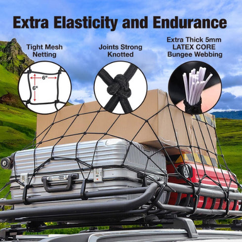 Pro-Lift 5' x 7' Cargo/Truck Bed Net for SUV, Jeep, Chevy Silverado