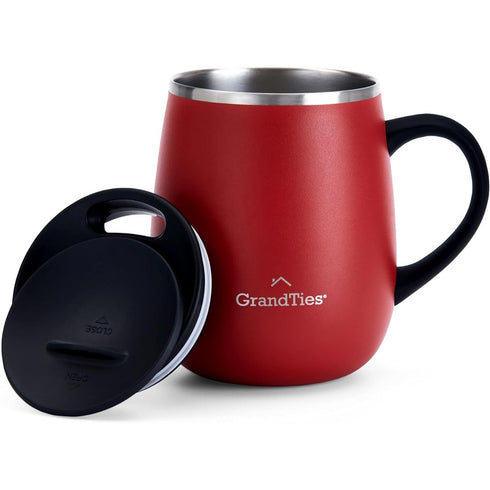 Grandties 16-oz Insulated Coffee Mug with Handle - Cranberry