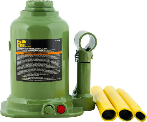 Pro-Lift B-S12W Welded Bottle Jack 12 Ton - 24,000 Lbs Capacity