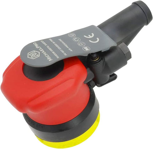 MichaelPro MPA01042 Self-Generated Vacuum Random Orbit Sander | 3 inch | 5mm, Pneumatic Palm Sander for Wood, Composites, Metal