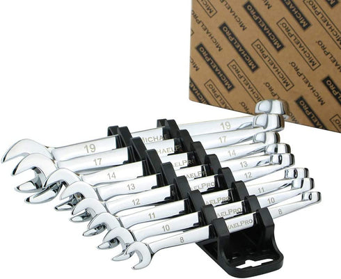 MichaelPro MP001015 8-piece Metric Combination Wrench Tool Set