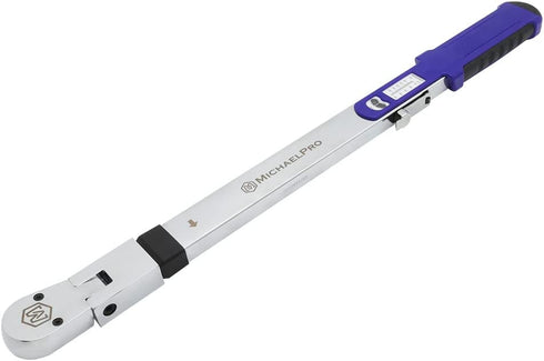 MichaelPro MP001209 1/2-Inch Drive Split Beam Torque Wrench with Flex Head, 40 – 250 ft-lb Torque Range | +/- 4% Accuracy | Professional Grade