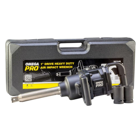 Omega Pro Air Impact Wrench - 1 inch Drive and 6-Inch Extended Anvil