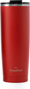 GrandTies 20-oz Insulated Coffee Tumbler Cup - Cranberry
