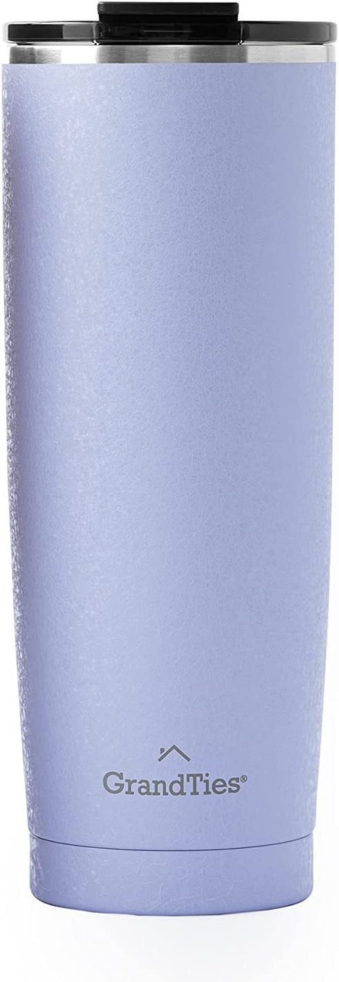 GrandTies 20-oz Insulated Coffee Tumbler Cup - Snowy Sanctuary