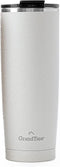 GrandTies 20-oz Insulated Coffee Tumbler Cup - Snowy Pearl