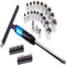 MichaelPro 3/8" Drive 2-way T-Handle Wrench Set with 40pcs Sockets and Bits