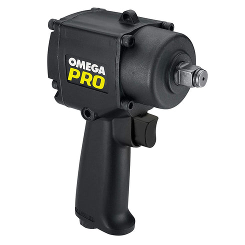 Omega Pro 1/2" Air Impact Wrench with Max Torque of 500 ft/lbs
