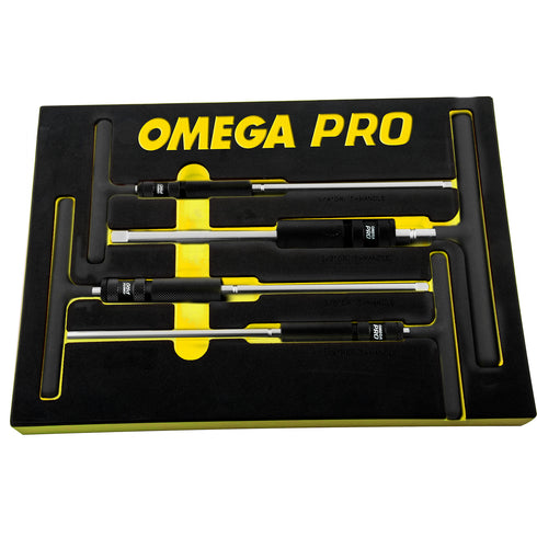 Omega Pro 4 Pieces Adjustable T-Handle Speed Wrench Set