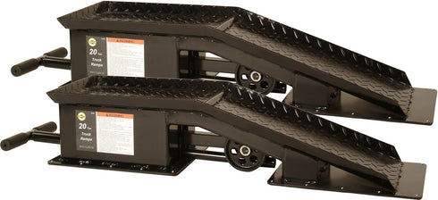 Omega Lift Black Truck Ramp - 20 Ton Capacity