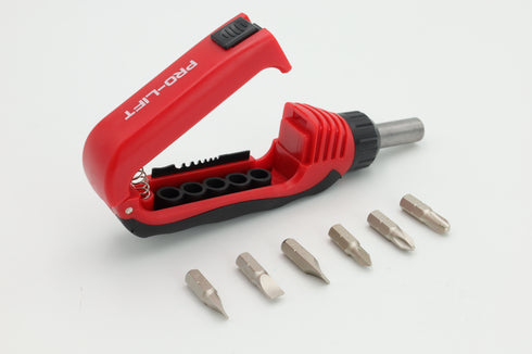 Pro-Lift PL002002 Cut-Smart Multi-Bit Driver Screwdriver with Stripper