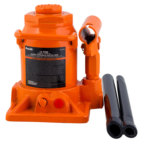 Pro-Lift PL1012S Orange Hydraulic Bottle Jack - 12 Ton Capacity