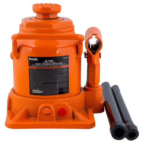 Pro-Lift PL1020S Orange Hydraulic Bottle Jack - 20 Ton Capacity