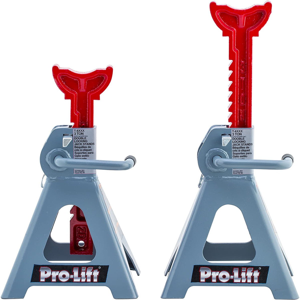 Pro-Lift Heavy Duty Jack Stands – 3 Ton in Pair with Double Pins Desig– MVP  Super Store