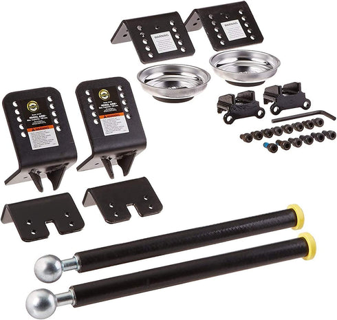 Omega Lift Wheel Arm Kit 2 Pack - Hanging Tires on Post Lift Arm for Car Tire Rotation Changer Brake Jobs and more