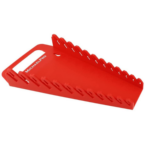 MichaelPro Wrench Holder with Carrying Handle, Holds 12 Wrenches