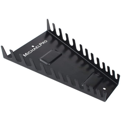 MichaelPro Magnetic Metal Wrench Organizer, Holds 12 Wrenches