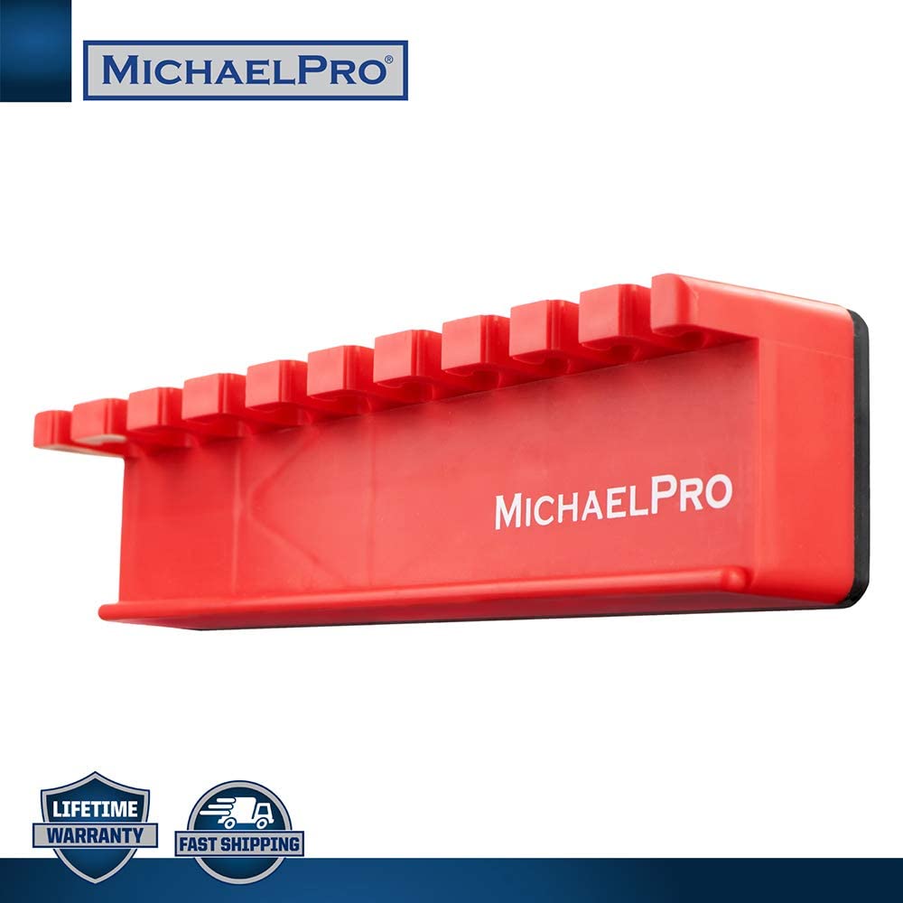 MichaelPro Magnetic Wrench Holder Rack for Organizing 10-PCs Wrenches