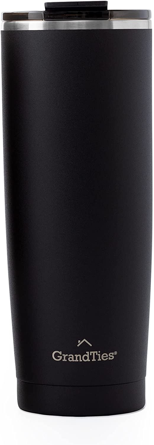 GrandTies 20-oz Insulated Coffee Tumbler Cup - Cranberry