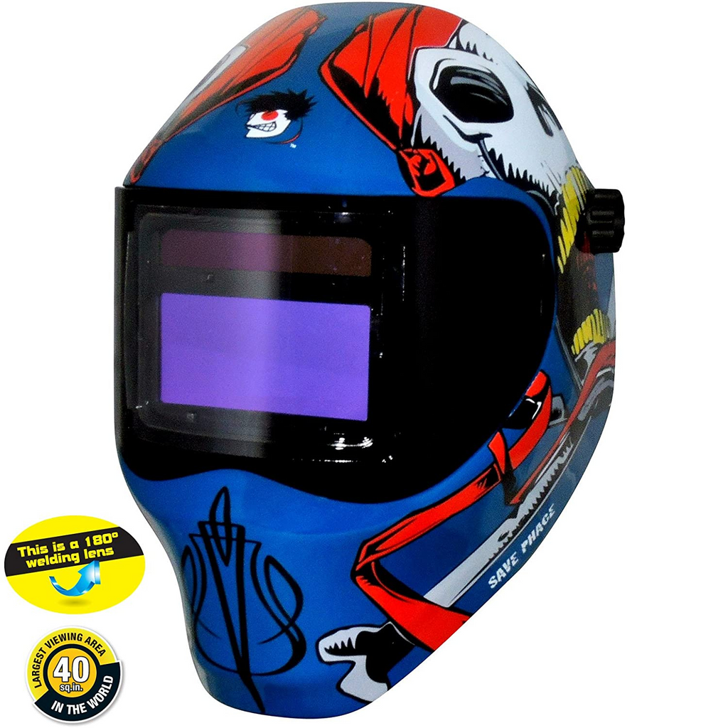 Save Phace 3011698 Auto Darkening Welding Helmet Captain Jack RFP 40VizI4 Series - MVP Super Store 