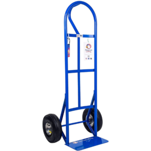 American Lifting P Handle Steel 800 lb Hand Truck Pneumatic Wheels