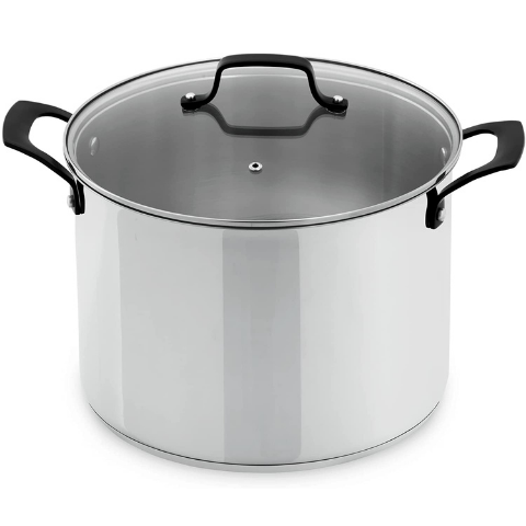 GrandTies 12 QT Tri-Ply Stainless Steel Stock Pot